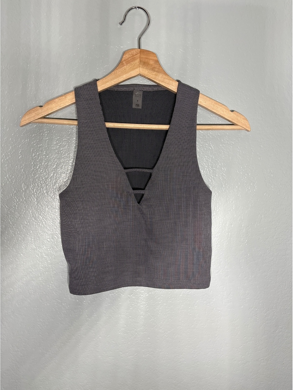Beyond yoga heather ribbed fresh cut crop tank s